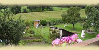 Aussicht vom Balkon Wohnung 2